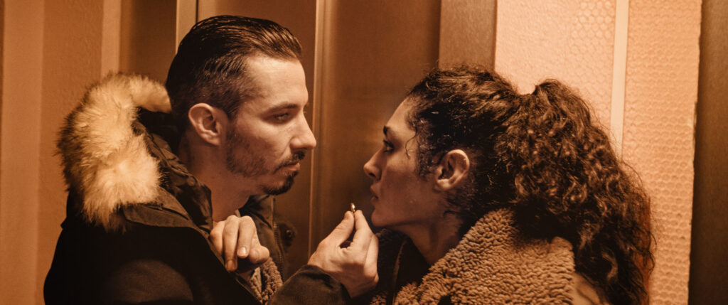 Jérémy Ferrari et Golshifteh Farahani dans "Roqya"