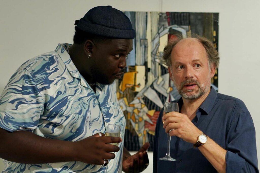 Salif Cissé et Denis Podalydès dans "Le Répondeur"