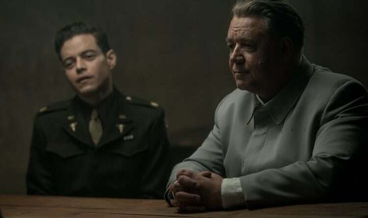 Rami Malek et Russell Crowe dans Nuremberg