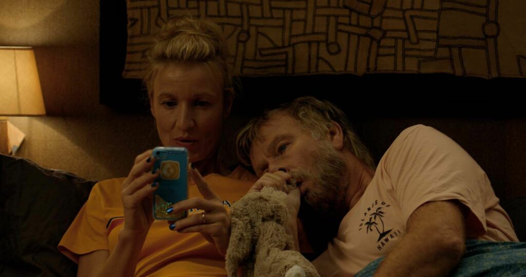 Alexandra Lamy et Franck Dubosc dans Le sens de la famille