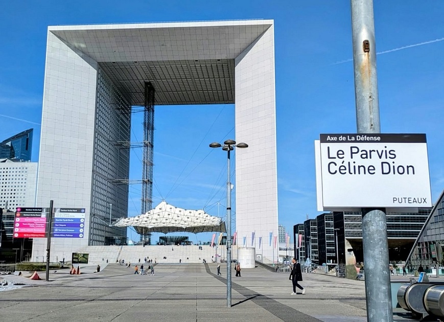 Parvis Céline Dion à La Défense